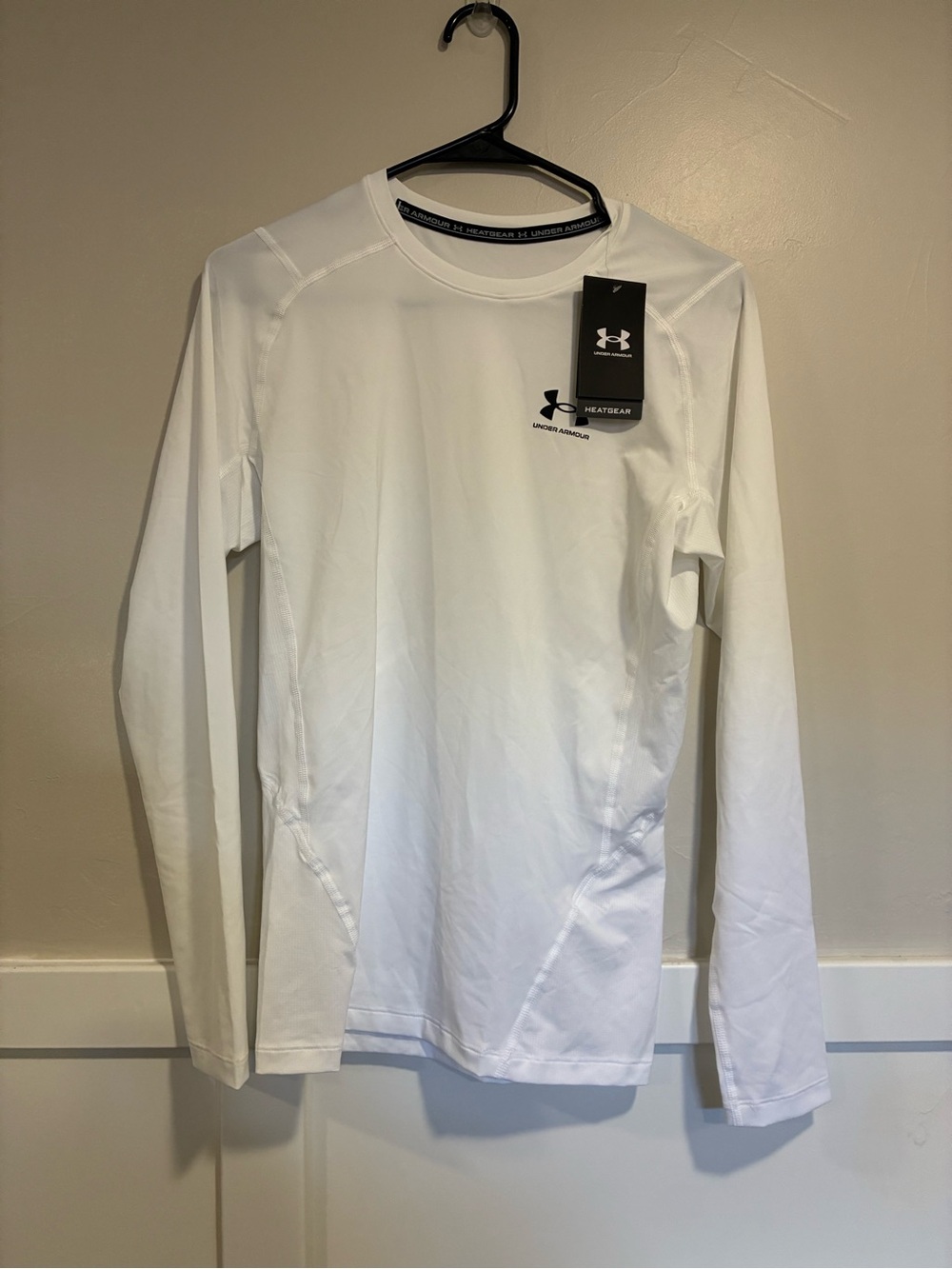 Under Armour Men’s HeatGear Long Sleeve Top - White